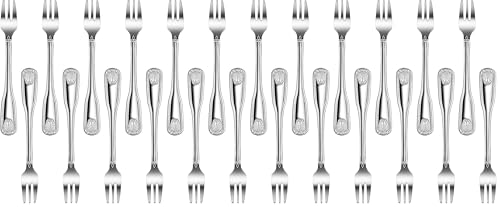 New Star Foodservice 58321 Shell Pattern, 18/0 Stainless Steel, Oyster Fork, 6-Inch, Set of 12 (Pack of 2) - size: Oyster Fork (6-Inch) (Pack of 2)