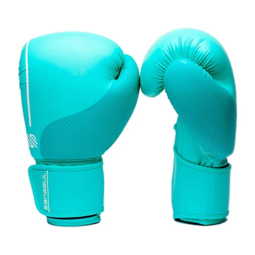 Sanabul Easter Egg Boxing Gloves for Women, Pro Training MMA Kickboxing Muay Thai Gloves, Sparring Punching Heavy Bag - color: Mint, size: 8 oz