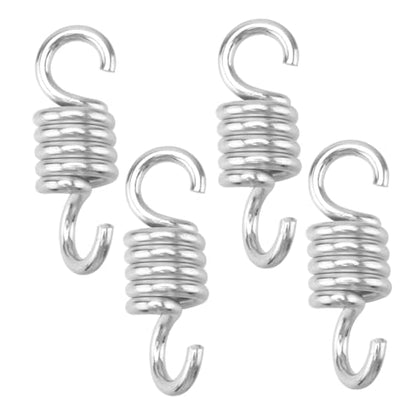 LIOOBO 4pcs Sturdy Metal Swing Hanging Spring Porch Swing Spring for Heavy Bag - size: 10.80X3.90X3.90CM