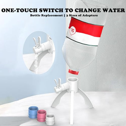 Water Bottle Stand, Portable Inverted Bottled Water Dispenser Holder Mineral Water Bucket Rack with Water Spout, for Camping, Hiking and Picnic