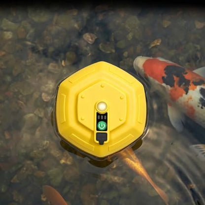 Floating & Rechargeable Bait Bucket Aerator, IPX7 Waterproof Rechargeable Charging Portable Oxygen Pump Floating Aerator Livewell for Fish Tank & Fishing Trips,Ultra-Quiet Bubbler for Live Bait