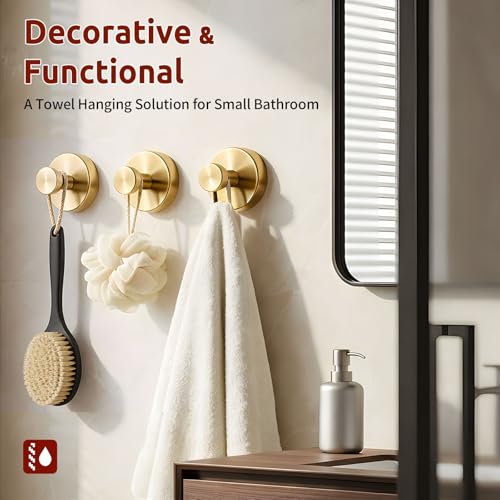 4 Packs Suction Cup Hooks for Shower, Heavy-Duty Wreath Hangers for Front Door, No Drill Glass Door Shower Suction Hooks No Damage for Walls Bathroom Kitchen Window Mirror Tile Towel Coat Robe Loofah
