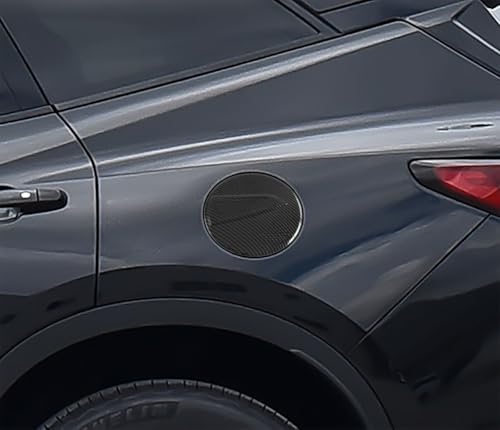 Car Accessories Compatible With Chevrolet Blazer 2019-2025 Exterior Fuel Tank Cap Protection Oil Gas Cover Trim ABS 1PC(Carbon Fiber Style) - color: Carbon Fiber Style