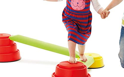 GONGE Build N' Balance Accessories- Balance Course For Sensory Exploration And Balance Training - style: Log Plank