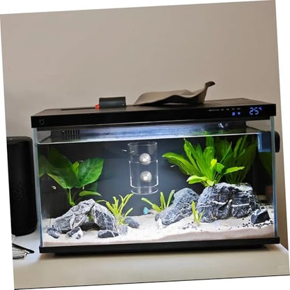 Fish Tank Feeder Cups Sinking Design Aquarium Feeding Cup Prevents Food Scattering Easy to Install Fish Feeding Tool for Various Aquariums