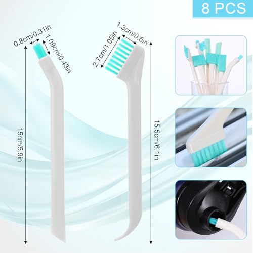 8 Pcs Small Household Cleaning Brushes, Small Cleaning Brush Tight Spaces Deep Detail Crevice Cleanings Tool Set 8 in 1 Detail Tiny Scrub Cleaner Brush for Holes Corner Space Keyboard Bottle Tile