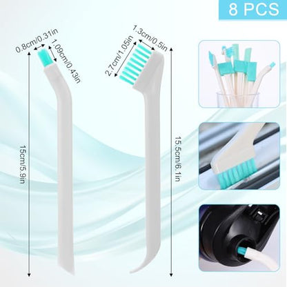 8 Pcs Small Household Cleaning Brushes, Small Cleaning Brush Tight Spaces Deep Detail Crevice Cleanings Tool Set 8 in 1 Detail Tiny Scrub Cleaner Brush for Holes Corner Space Keyboard Bottle Tile