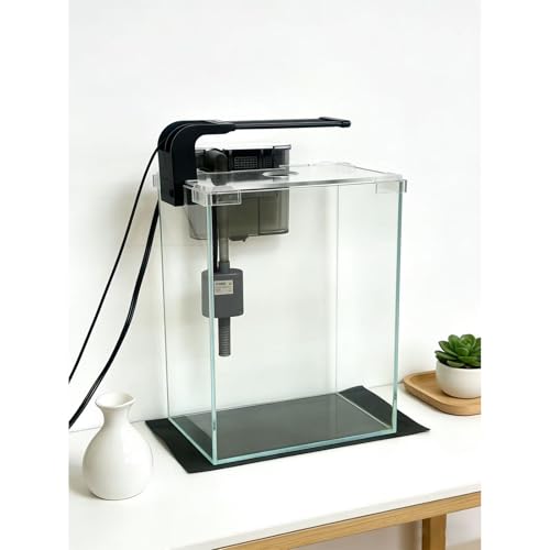 5 Gallon Glass Fish Tank with Filter and Light, Small Betta Aquariums Starter Kit. - size: 5 Gallon