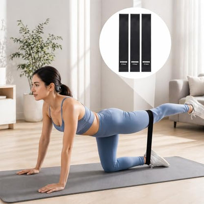 3Pcs Ring Resistance Bands Resistance Ring Elastic Loop Band, Black