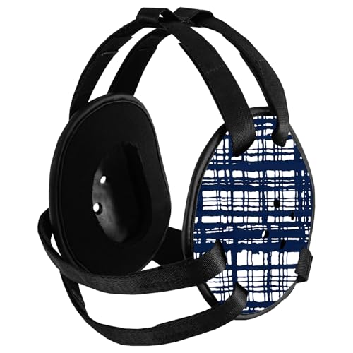 ROAR-INT BJJ Ear Guard New Easy to Adjust Design Wrestling Protective Headgear Wrestling Ear Guard MMA Jiu Jitsu - color: Navy-Blue