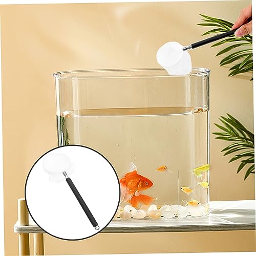 Toddmomy 4pcs Small Telescopic Fish and Shrimp Net Heavy Duty Handle for Aquarium Cleaning and Debris Skimming Design for Ponds and Creeks