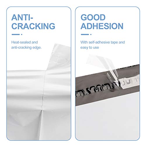 Metronic Poly Mailers 19x24 Inch 50 Pcs | Large Shipping Bags for Clothing, Small Business | Strong Thick Mailing Bags with Self Adhesive | Waterproof and Tear-Proof Large Package Bags in White - color: White, size: 19x24 50PC
