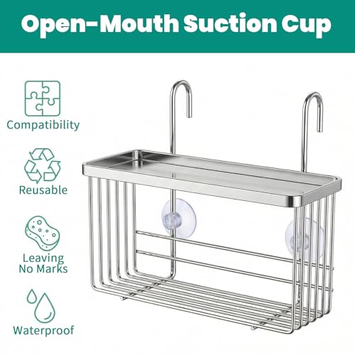 Bremorou 10Pcs Suction Cups For Shower - Heavy Duty Suction Cups, Shower Caddy Connectors, Clear PVC Suctions Pads, No Drilling Kitchen Rack for Bathroom Wall Door Glass Window