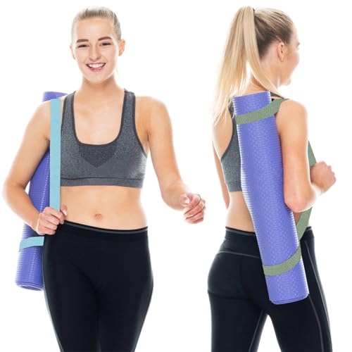 6 Packs Yoga Strap for Stretching Yoga Belt Adjustable Straps for Non Elastic Stretching Strap Exercise Straps for Pilates - color: Light Luxury Style
