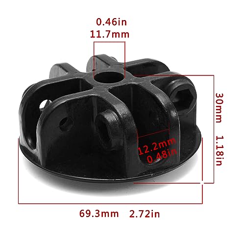 4-Way Roof Centre Bracket Connector Canopy Tent Replacement Parts Pop-up Canopy Replacement Parts Outdoor Canopy Parts (1-Pack+4 Screw Set) - size: 1-pack+4 Screw set