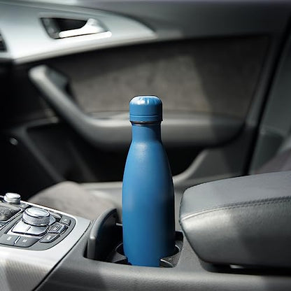 Konokyo 17 oz Insulated Stainless Steel Water Bottle, Navy Blue - color: Navy Blue, size: 17 Ounces