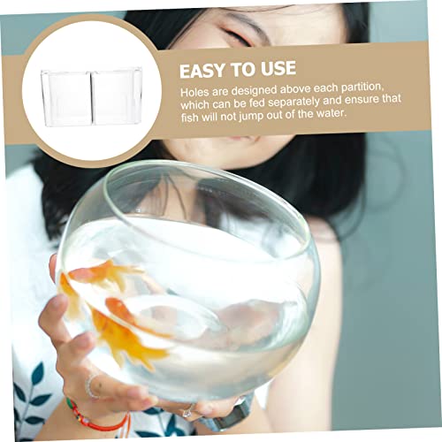 Mikikit Multi-Functional Fish Breeding Isolation Box Aquarium Hatching Container Cover for Safe Spawning and Separation of Aggressive Fish