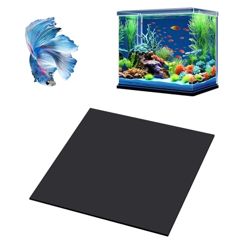 Aquarium Leveling Mat, 12x12 Inch Self-Leveling Neoprene Foam Pad for Fish Tanks - Waterproof Shock Absorbing Base Cushion with Adhesive Backing, Easy to Cut & Non-Slip Bottom Pad - size: 12x12 Inch