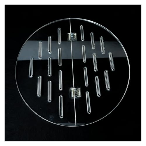 Crium Canopy - Cat-Proof Acrylic Lid for 95cm Round Aquarium, Anti-Jump Fish Tank Cover with Access Hole & Hinged Design for Easy Maintenance