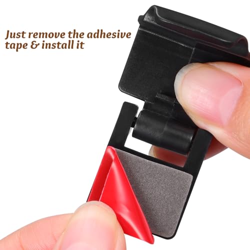 6pcs Reptile Cage Lock Clips, Terrarium Locking Lid Clips for Feeding Tanks, Black Plastic Buckle Latches for Reptile Breeding and Escape Prevention