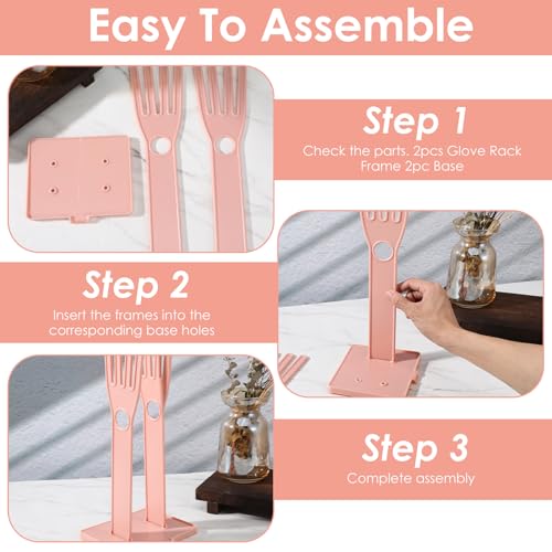 Kitchen Glofe Holder Mitten Dryer Plastic Washing Sink Holder Stand - color: Pink