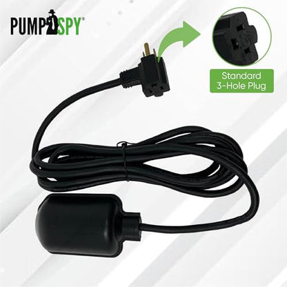 Sump Pump Tethered Universal Float Switch Replacement with Piggyback Plug for Sewage, Reliable Water Level Performance - 10 foot cord - style: 10' Cord