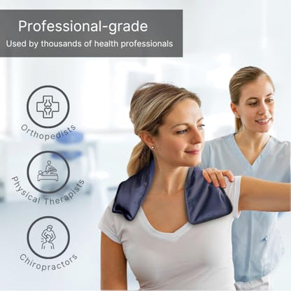 FlexiKold Gel Neck Ice Pack (23" X 8" X 5") - Reusable Cold Pack Compress (Therapy for Pain, Injuries of Neck, Lower Back, Shoulder, wrap Around Knee, Foot, Thigh, Elbow) - A6301-COLD - style: Neck