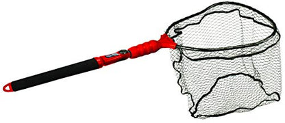 Ego S2 Slider Fishing Net, Ultimate Fishermen’s Tool, Telescoping Handle, Replaceable Head, Salt & Freshwater, 2 Year Warranty - color: Red/Black, size: 18" to 36" Handle, 17" x 19" Hoop