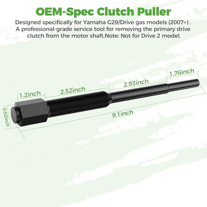 10L0L Drive Clutch Puller Bolt for Yamaha G29 Gas Golf Cart | Primary clutch removal tool for Yamaha G29/Drive 2007-up gas carts. Replaces OEM YG-CC-002. Not for Drive 2 model.