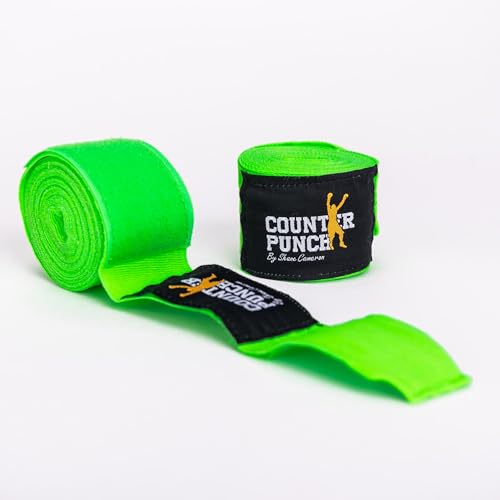 180” Boxing Hand Wraps - Semi-Elastic Cotton Wraps with Thumb Loop for Boxing, MMA, Muay Thai, Kickboxing - Unisex