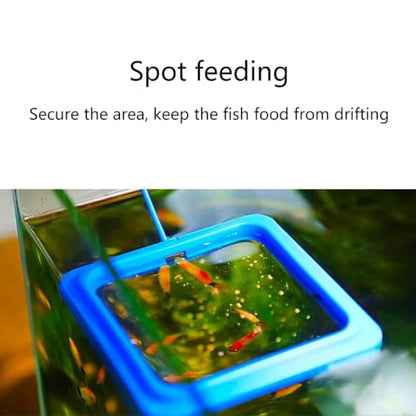 2pcs Fish Tanks Feeding Rings Small Fishes Feeders Rings Circle Buoyance Fish Feeders for Easy Installation and Cleaning