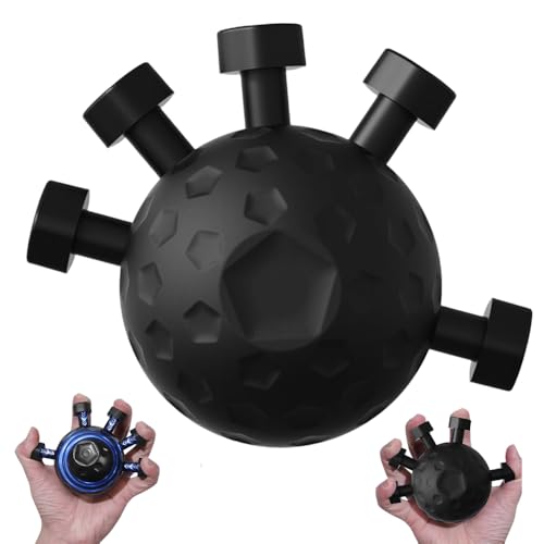 Finger Grip Strengthener, 2025 New Hand Grip Strength Trainer, Finger Exerciser Grip Tool, Adjustable Hand Muscle Strength Trainer for Grip Strength and Grip Training - color: Black