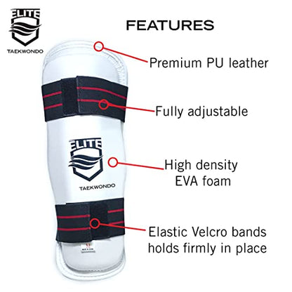 ELITE – Taekwondo Shin Guard for Kids & Adults (TKD Protector) - size: XXtra Small