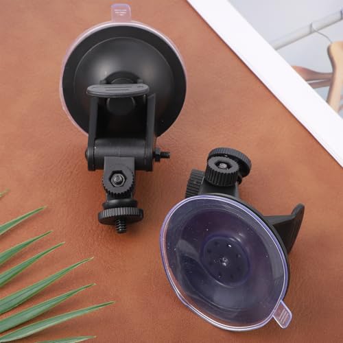 2PCS Dash Cam Suction Cup Mounts, Car Camera Mount, Windshield and Dashboard Suction Cup Mounts, Camera Mount for Car Dashcam, GPS Driving DVR, Phone Bracket, Action Camcorder, Video Recorder