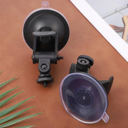2PCS Dash Cam Suction Cup Mounts, Car Camera Mount, Windshield and Dashboard Suction Cup Mounts, Camera Mount for Car Dashcam, GPS Driving DVR, Phone Bracket, Action Camcorder, Video Recorder