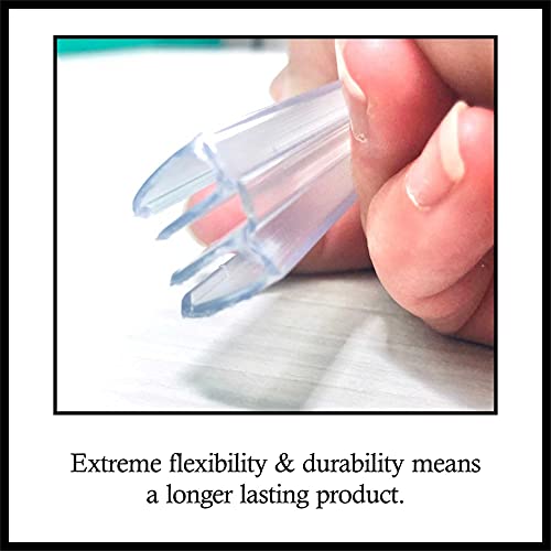 DistinctAndUnique Clear PVC Piano Style Living Hinge for 3/16" (4.5mm), 24 Inch, 4 Pack – No Screws or Glue Clear Plastic Hinges for Plexiglass, Acrylic, Glass Panels, Aquarium Lid Hinge, and DIY Use