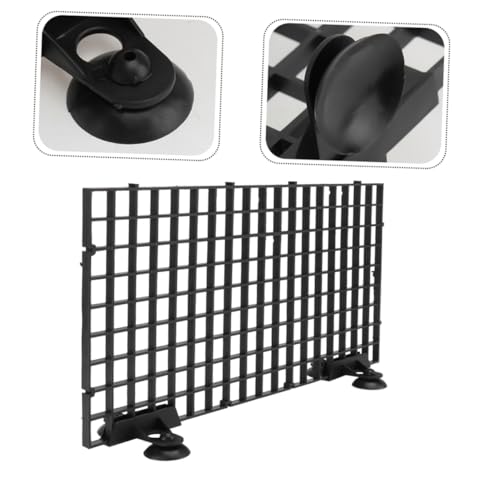 4sets Aquarium Divider with Plastic Grate Isolation Board for Fish Tank Easy Installation Sturdy Crate Diffuser Grid Panel Bottom Tray for Multiple Species