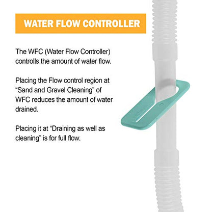 TERA PUMP 2 Pack Extra Long 10 FT Fish Tank Gravel Cleaner Siphon - Manual Water Pump for Aquariums 10 Gallons - BPA-Free Water Change Siphon Hose - size: Large