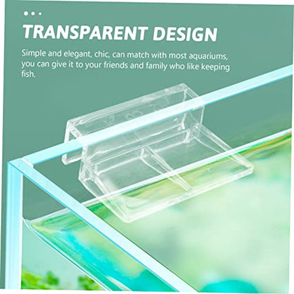 10pcs Fish Tank Cover Support Racks Transparent Acrylic Brackets for Aquarium Easy to Install Fish Tank Accessories Suitable for Covers