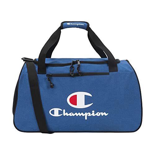Champion Unisex Adult Logo Duffel Bags, Surf Heather, One-Size US - color: Surf Heather, size: One Size