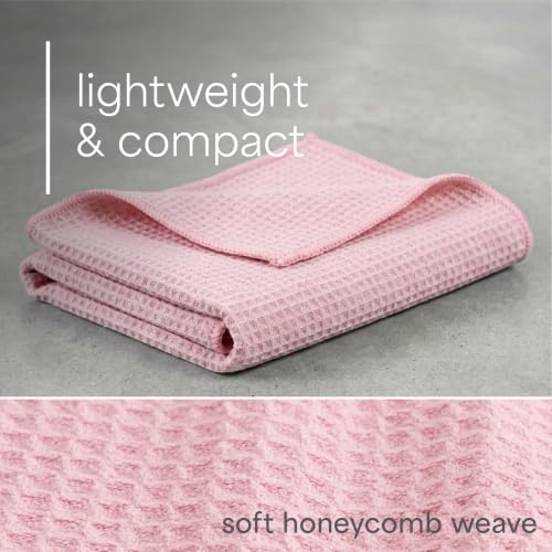 S&T INC. Microfiber Gym Towels, 6 Pack, 16" x 27" - color: Pink