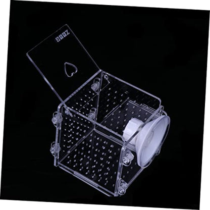 HEMOTON 2Pcs Fish Hatchery Cage Breeding Isolation Box for Aquatic Pets Incubator for Guppy and Shrimp Aquarium