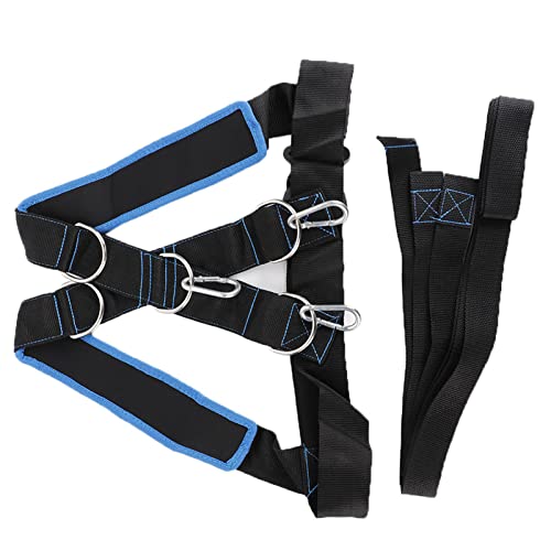 Alomejor Speed Strength Training Sled Shoulder Harness with Resistance Band Belt Adjustable Comfort Ideal for Speed and Endurance Training