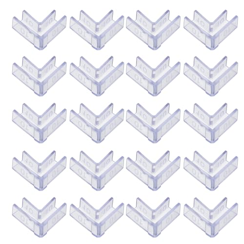 25pcs Corner Protectors for Fish Tank Glass Edges, L-Shaped Aquarium Glass Edge Guards for 10mm Thickness, Anti-Collision Aquarium Corner Pads for Babyproofing and Tank Safety