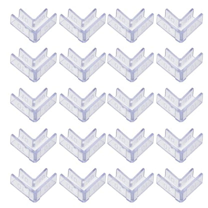 25pcs Corner Protectors for Fish Tank Glass Edges, L-Shaped Aquarium Glass Edge Guards for 10mm Thickness, Anti-Collision Aquarium Corner Pads for Babyproofing and Tank Safety