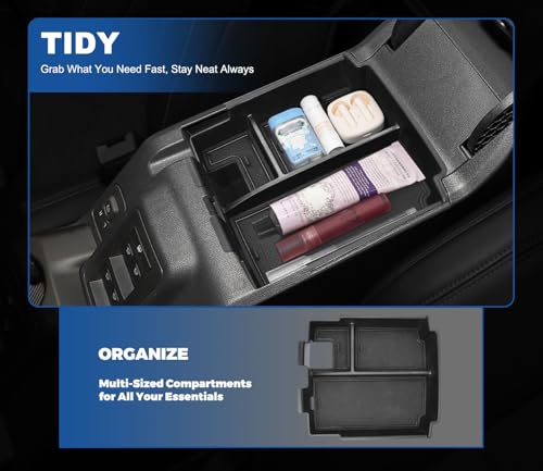2026 Upgrade Center Console Organizer fit for 2025 2026 Ford Bronco 4 Door - size: Single
