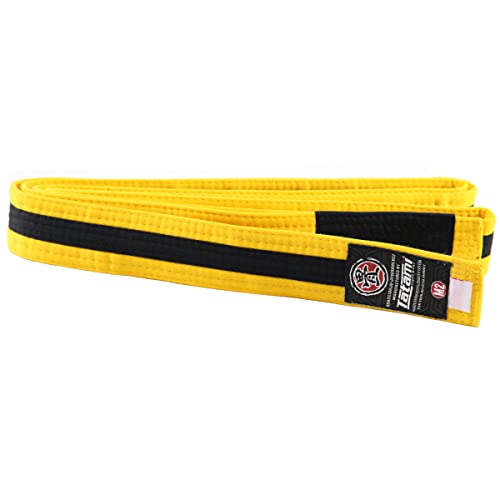 Tatami Fightwear Kid's IBJJF Rank Belt - Green - color: Yellow/Black, size: M0
