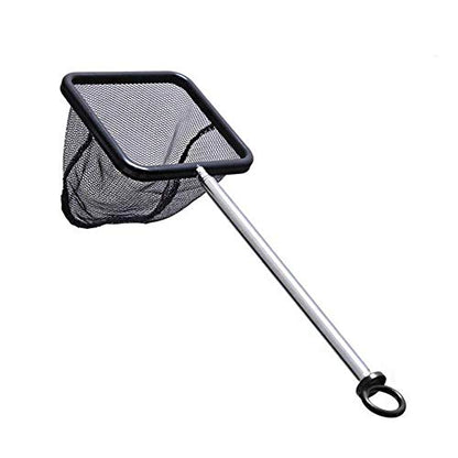 Stainless Steel Fishnet Square Extendable Fish Net High Density Fishnet Applicable To Aquarium Black 1 Pcs Practical