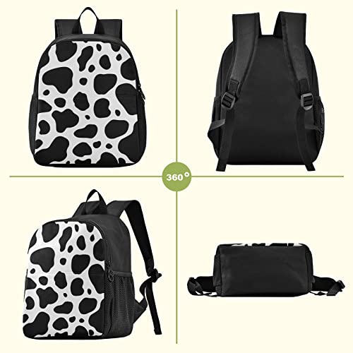 Toddler Backpack Cow Print Waterproof Mini Backpack Boys/Girls Cute Small Backpack Kindergarten Pre School Bags 11 Inch - color: Cow Print, size: Small