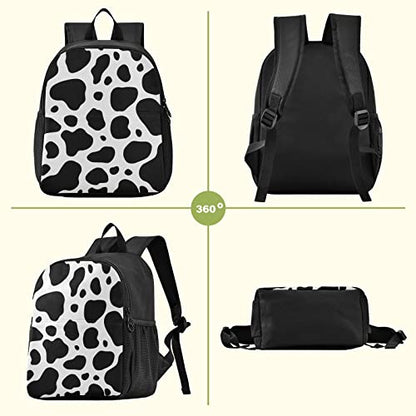 Toddler Backpack Cow Print Waterproof Mini Backpack Boys/Girls Cute Small Backpack Kindergarten Pre School Bags 11 Inch - color: Cow Print, size: Small